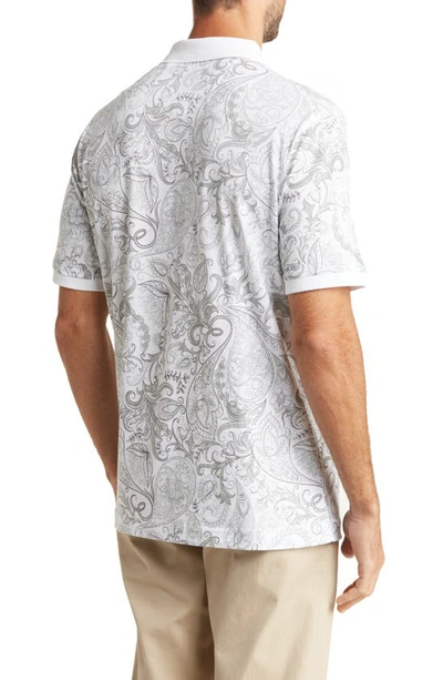 Shop Robert Graham Dozer Paisley Polo In White