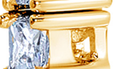 Crislu Cubic Zirconia Linear Drop Earrings In Gold