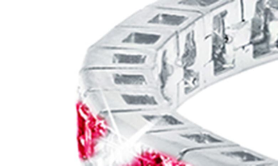 Crislu Tennis Bracelet In Ruby