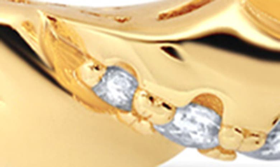 Crislu Twisted Hoop Earrings In Gold