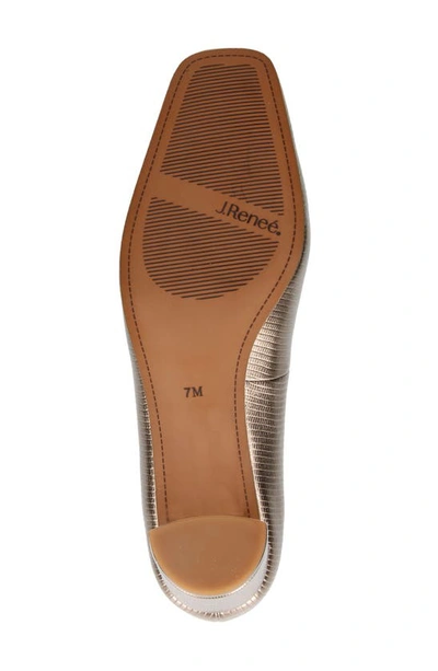 J. Reneé Olivienne Snakeskin Embossed Pump In Pewter