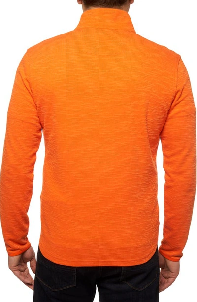 Shop Robert Graham Adrift Quarter Zip Pullover In Orange