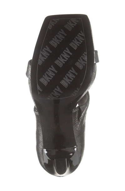 Shop Dkny Dava Sandal In Dk Gunmetal