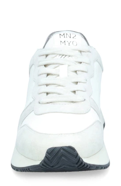 Shop Miz Mooz Rialto Mixed Media Sneaker In White