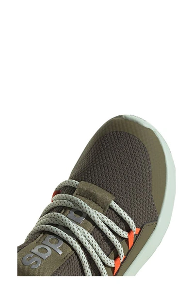Shop Adidas Originals Kids' Lite Racer Adapt Sneaker In Olive/ Olive/ Orange