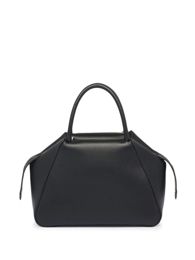Shop Prada Small Logo-print Tote Bag In Black