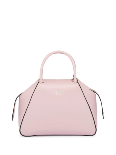 Prada Small Logo-print Tote Bag In Pink | ModeSens