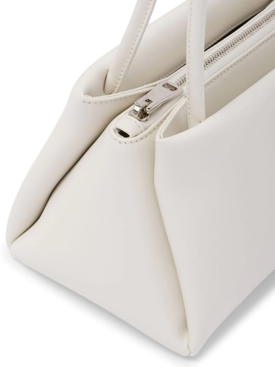 Shop Prada Small Logo-embossed Shoulder Bag In White