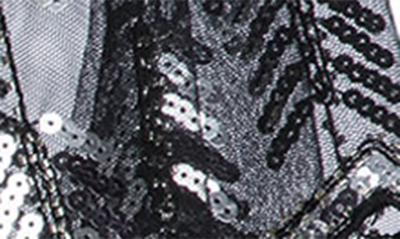Saachi Sequin Mesh Capelet In Black