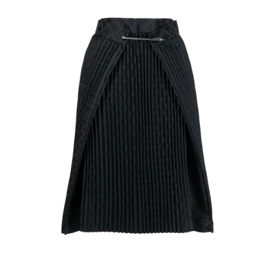 Shop Charles Jeffrey Loverboy Seatbelt Knee-length Kilt - Women's - Recycled Polyester/polyester In Black