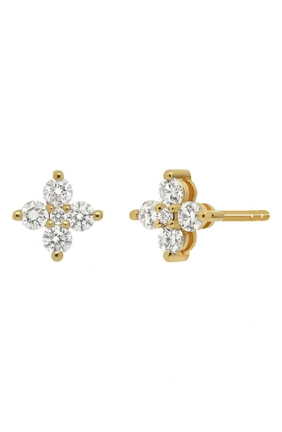 Shop Bony Levy Rita Diamond Cluster Stud Earrings In 18k Yellow Gold