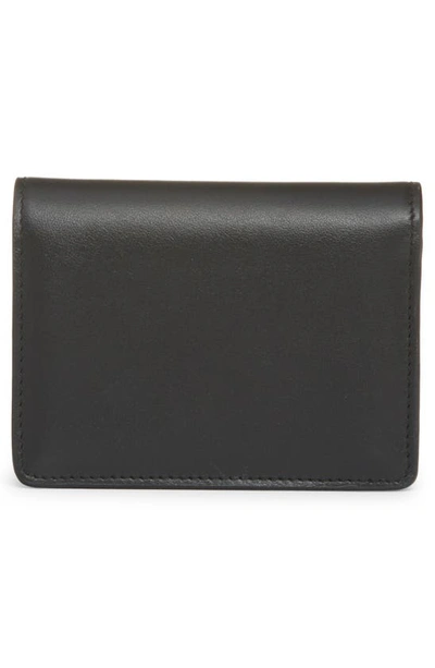 Dolce & Gabbana Dg Logo Leather Wallet In 80999 Black