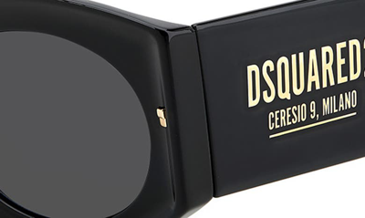 Shop Dsquared2 51mm Round Sunglasses In Black / Grey