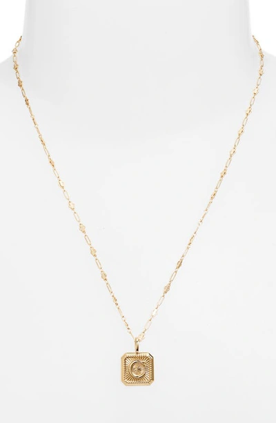 Shop Miranda Frye Harlow Initial Pendant Necklace In Gold - C