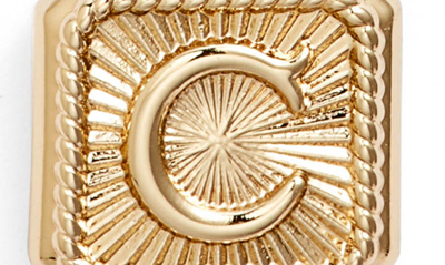 Shop Miranda Frye Harlow Initial Pendant Necklace In Gold - C