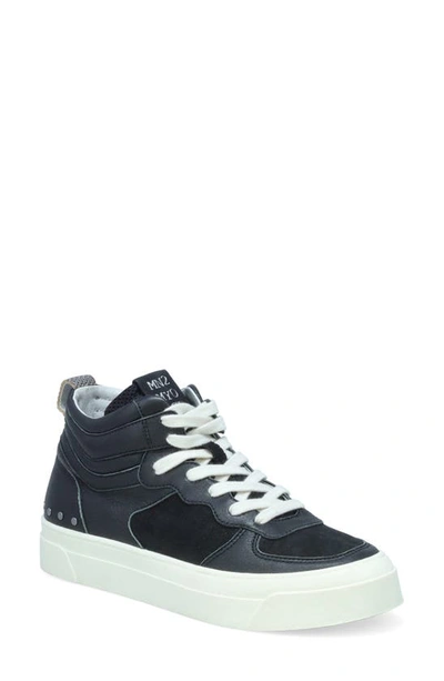 Shop Miz Mooz Alyce Side Zip High Top Sneaker In Black