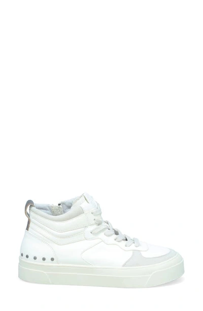 Shop Miz Mooz Alyce Side Zip High Top Sneaker In White