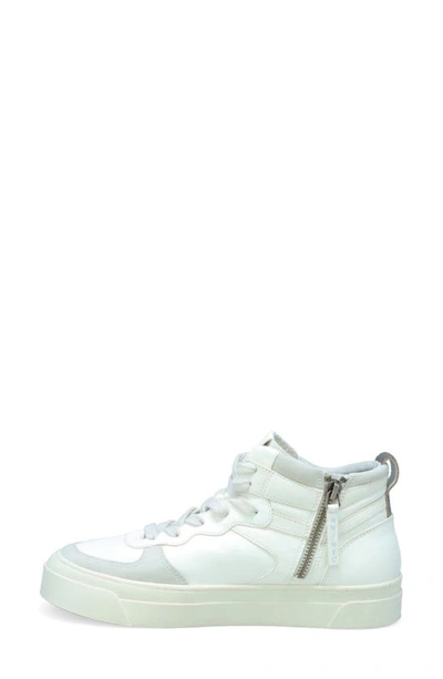 Shop Miz Mooz Alyce Side Zip High Top Sneaker In White