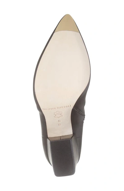 Loeffler Randall Isla Pointed Toe Bootie In Black Leather