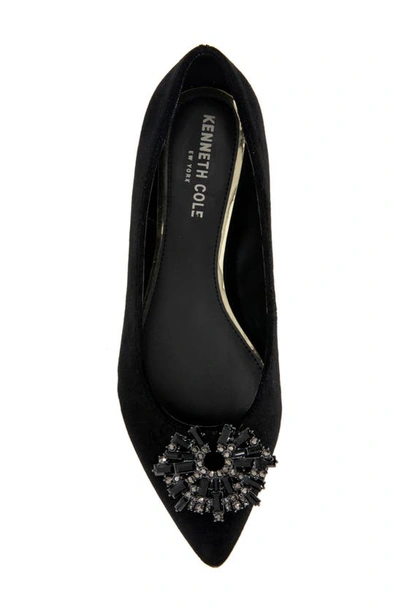 Shop Kenneth Cole New York Gaya Starburst Pointed Toe Flat In Black