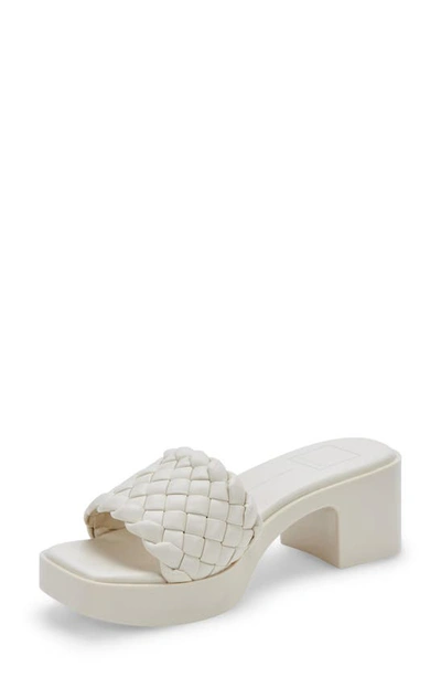 Shop Dolce Vita Goldy Platform Sandal In Ivory Stella