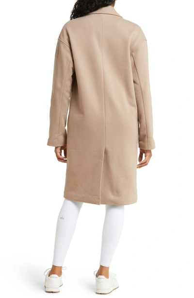 Shop Alo Yoga Vip Trench Blazer In Taupe