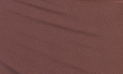 Shop Kiyonna Valentina Mixed Media Long Sleeve Body-con Midi Dress In Chestnut