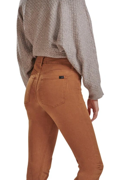 Shop Jen7 By 7 For All Mankind Sateen Slim Straight Leg Jeans In Amber