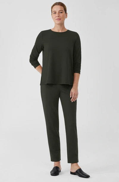 Shop Eileen Fisher Slim Ankle Pants In Woodland