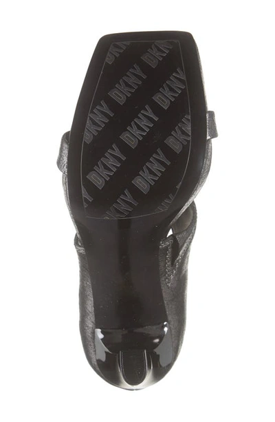 Shop Dkny Dava Sandal In Dark Gunmetal