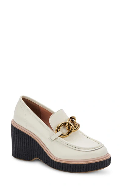 Shop Dolce Vita Brenan Platform Loafer In Off White Leather