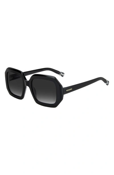 Shop Missoni 50mm Square Sunglasses In Black/ Grey Shaded