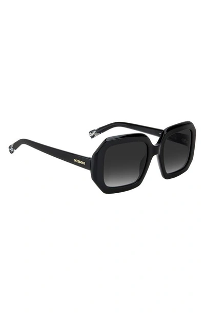 Shop Missoni 50mm Square Sunglasses In Black/ Grey Shaded