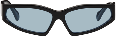 Shop Port Tanger Black Talid Sunglasses In Black/blue