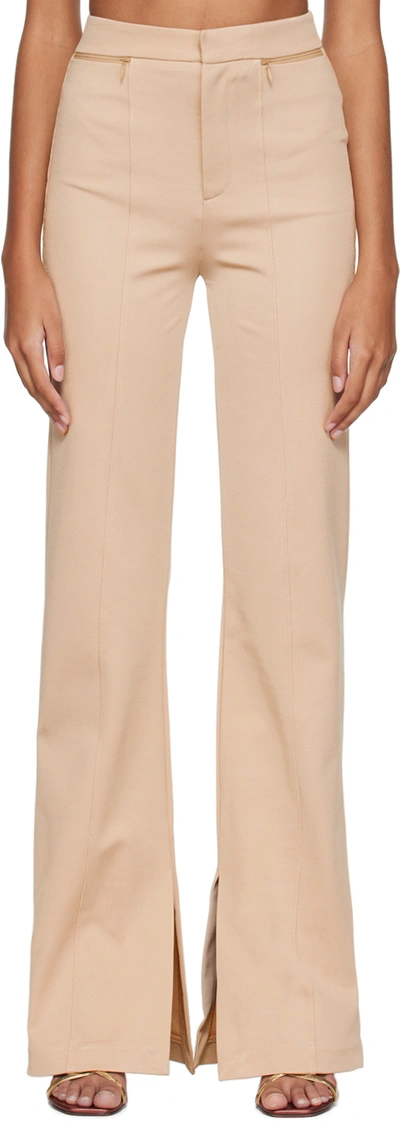 Gauge81 Boise Split Cuff Flared Pants In Natural
