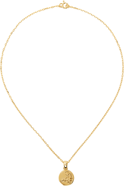 Shop Alan Crocetti Gold Hybrid Necklace In Gold Vermeil
