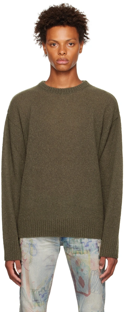 Shop John Elliott Khaki Powder Sweater In Oak