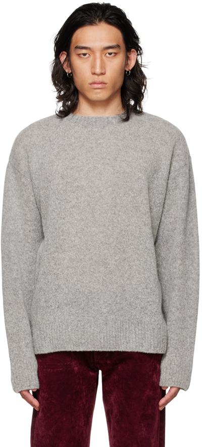 Shop John Elliott Gray Powder Sweater In Grey