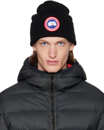 Canada Goose Arctic Disc Toque Wool Hat In Black Noir | ModeSens