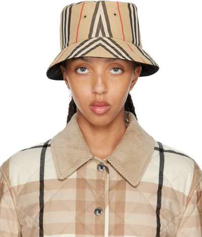 Burberry Vintage Check Cotton Blend Bucket Hat