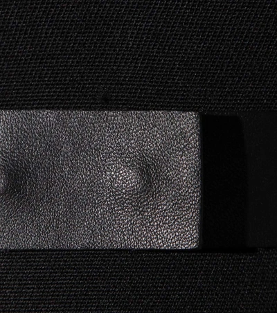 Shop Valentino Wool Crepe Dress In Black