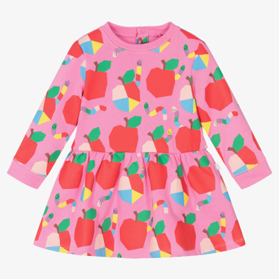 Shop Stella Mccartney Kids Girls Pink Cotton Apple Dress