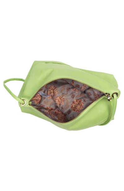 Shop Hobo Ziggy Leather Crossbody Strap In Pistachio