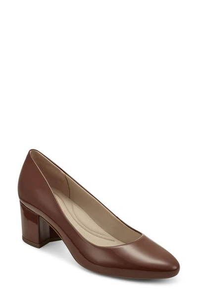 Shop Easy Spirit Cosma Pump In Medium Brown