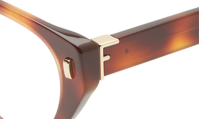 Shop Fendi First 54mm Optical Glasses In Blonde Havana