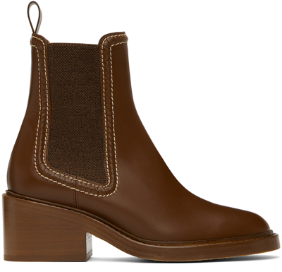Shop Chloé Brown Mallo Boots In 25l Brunet Brown