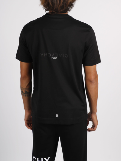 Shop Givenchy Reverse Logo T-shirt In Black