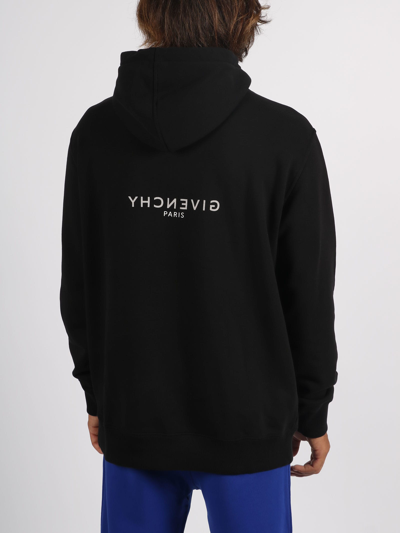 Shop Givenchy Reverse Hoodie In Black
