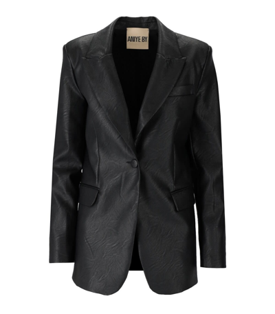 Shop Aniye By Tati Black Single-breasted Jacket In Nero