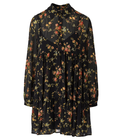 Shop Aniye By Adrienne Black Shirt Dress In Nero